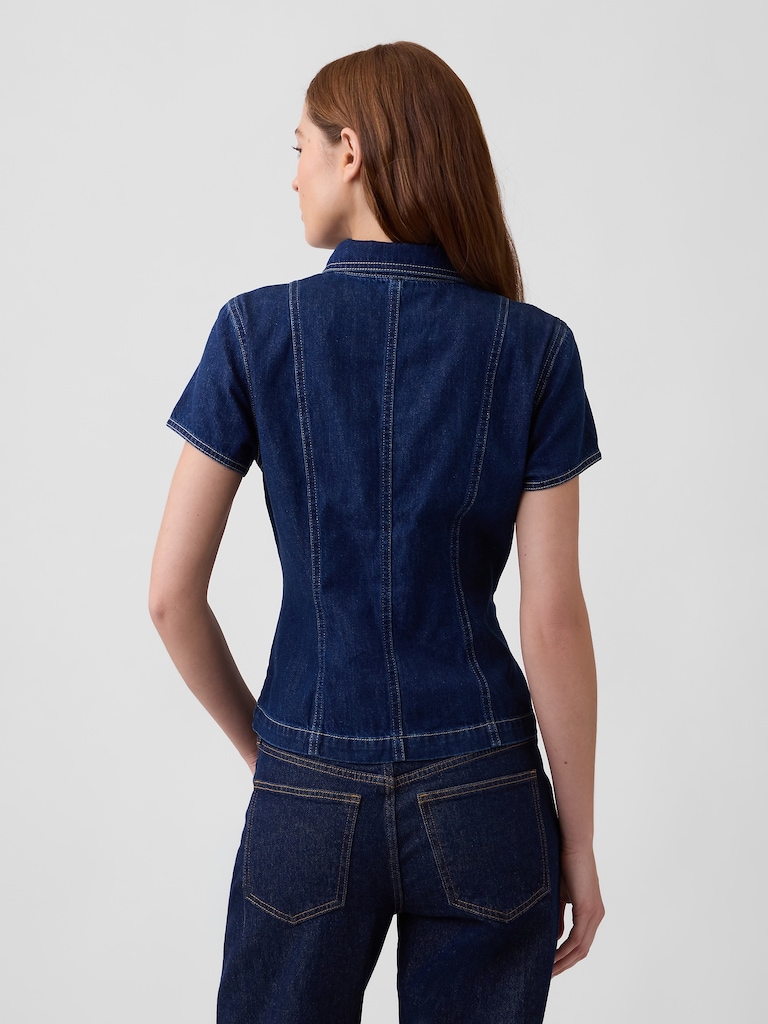 Fitted Denim Shirt