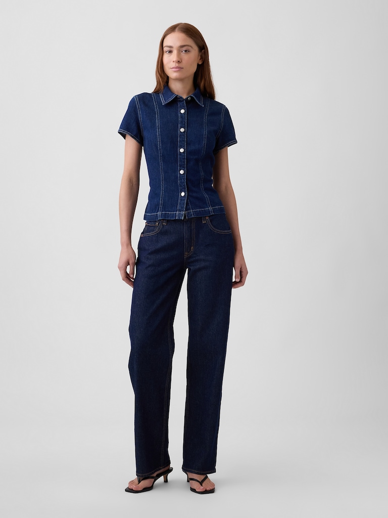 Fitted Denim Shirt