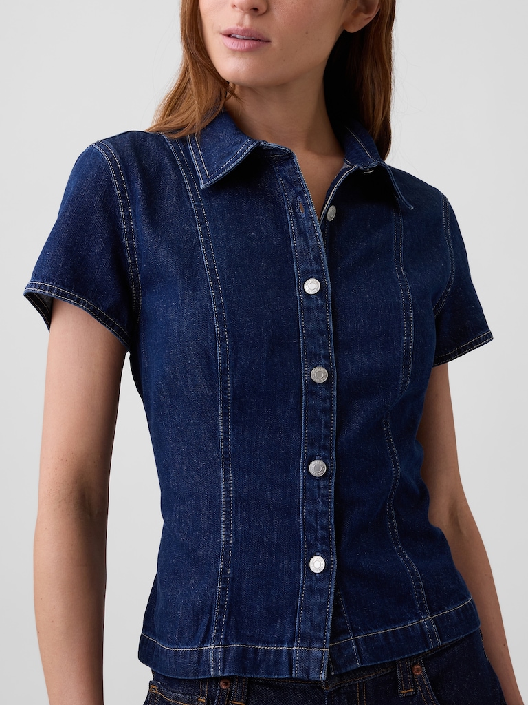 Fitted Denim Shirt