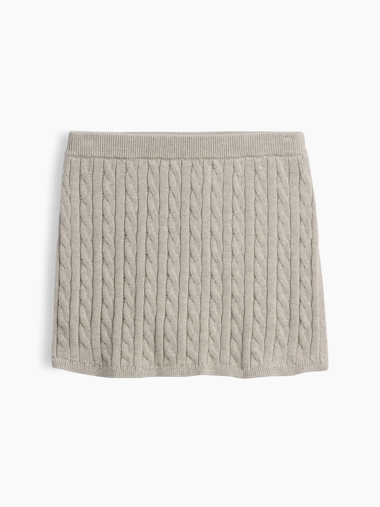 Kids Cable-Knit Sweater Skort