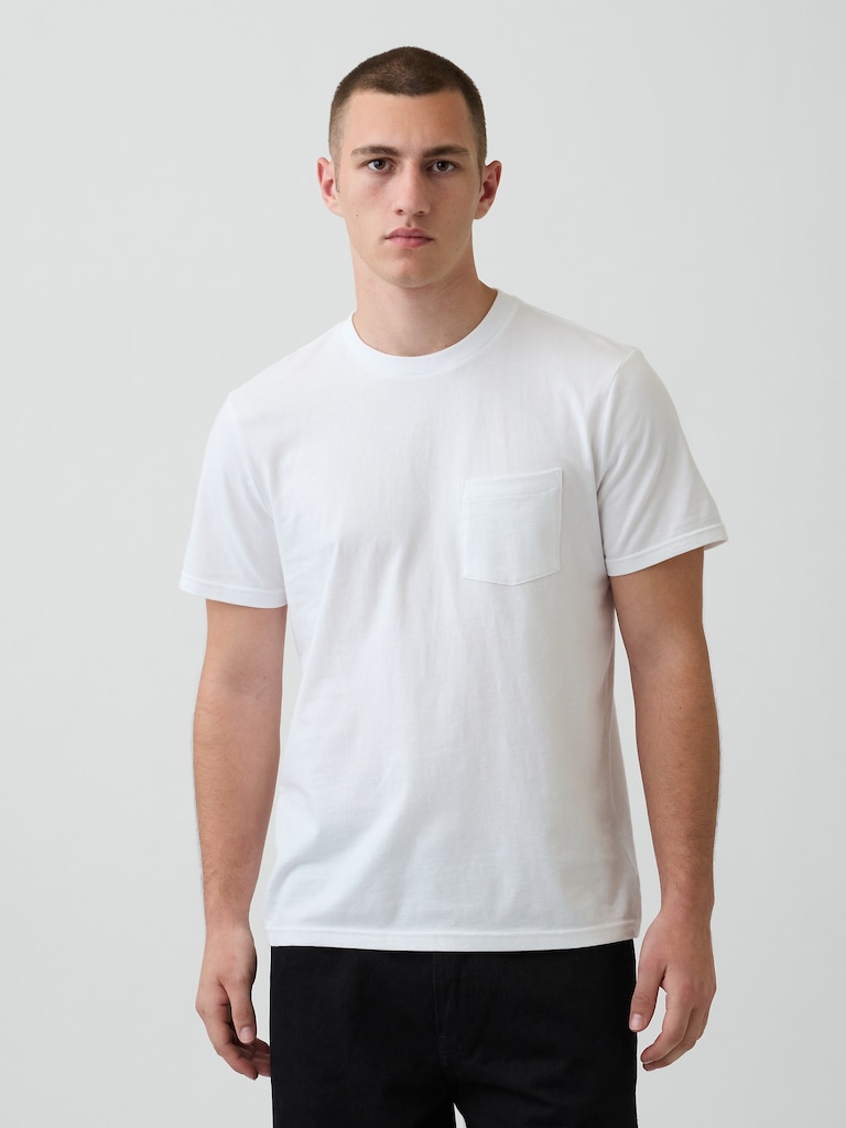 Adult Organic Cotton Pocket T-Shirt