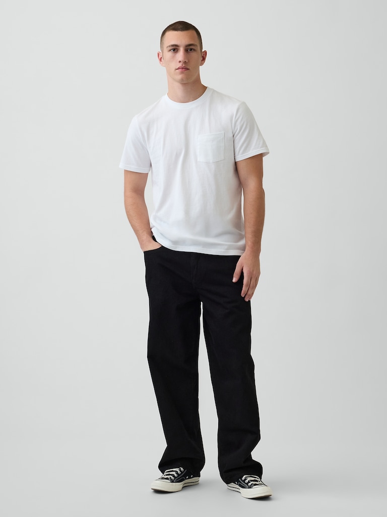 Adult Organic Cotton Pocket T-Shirt