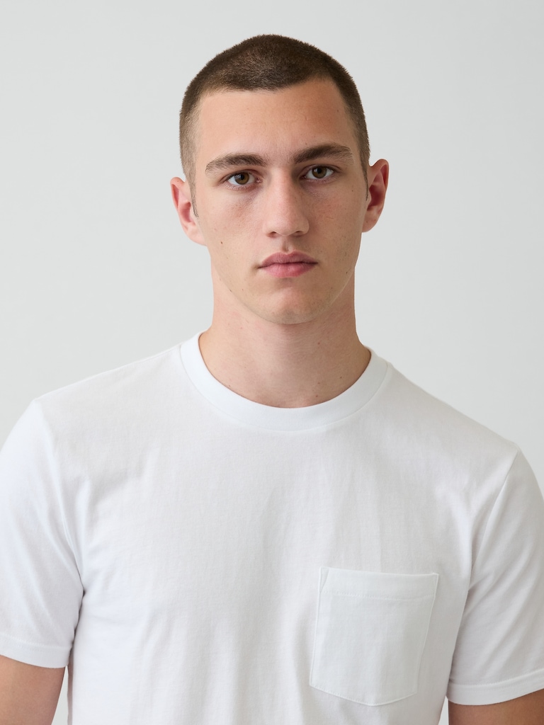 Adult Organic Cotton Pocket T-Shirt