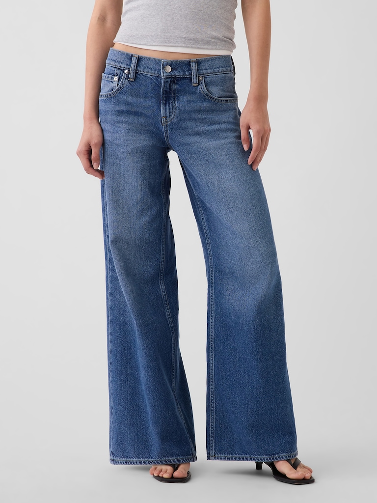 Low Rise UltraSoft Stride Wide-Leg Jeans