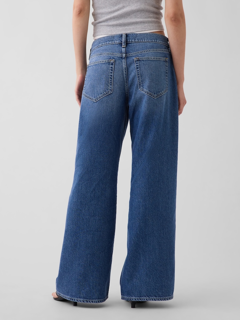 Low Rise UltraSoft Stride Wide-Leg Jeans