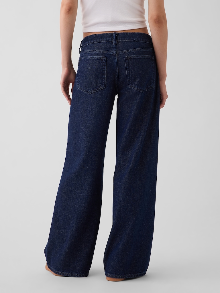 Low Rise UltraSoft Stride Wide-Leg Jeans