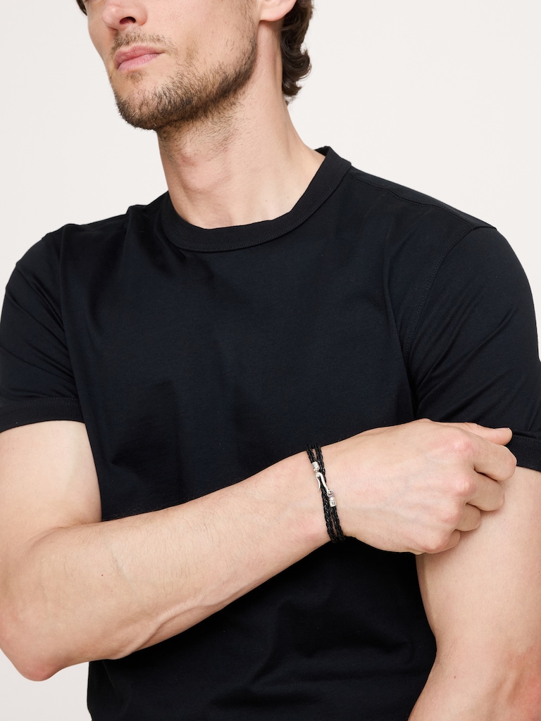 Round Braid Leather Balinese Bracelet By Caputo & Co