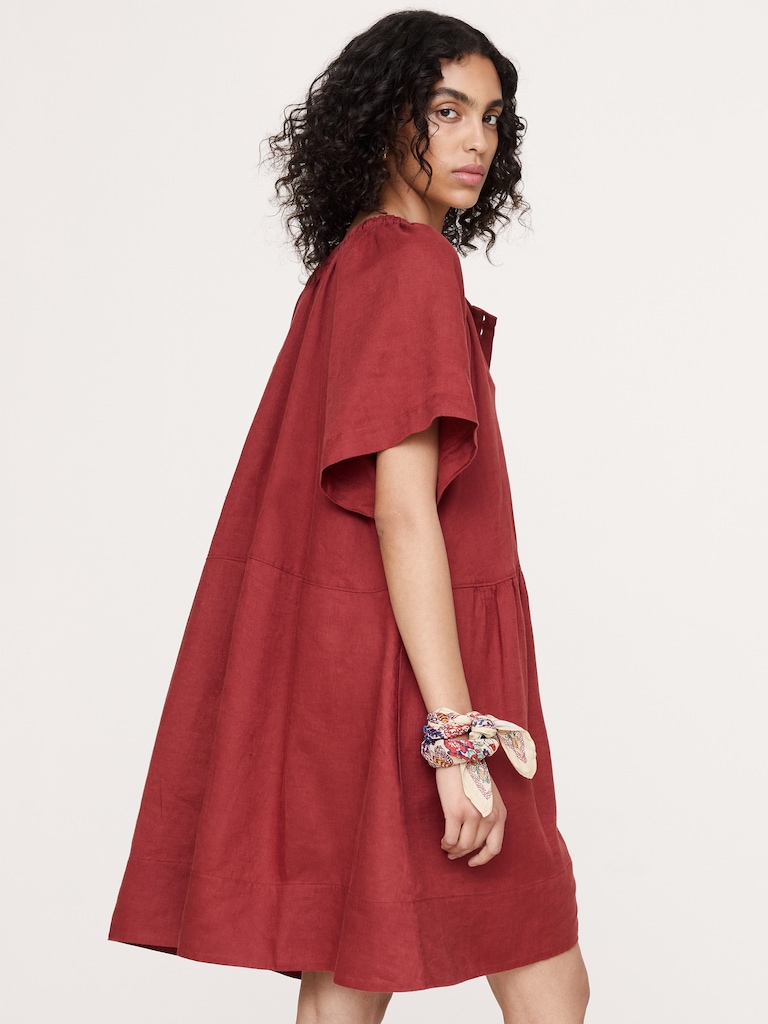 Button-Up Mini Dress