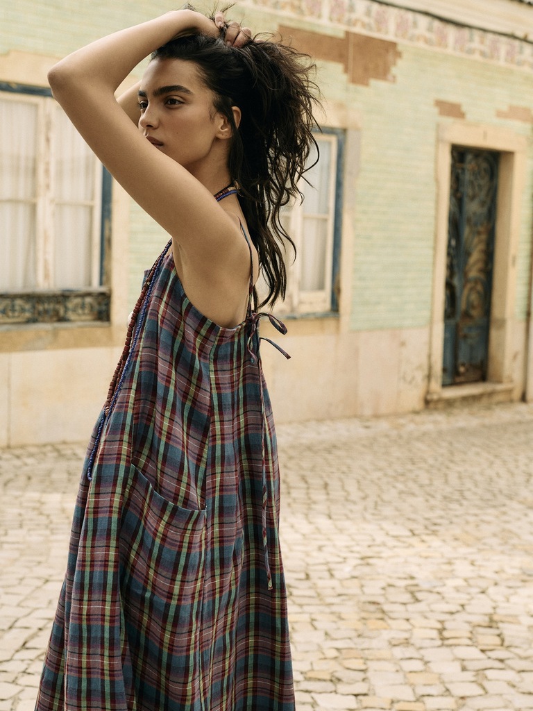 Linen Trapeze Dress