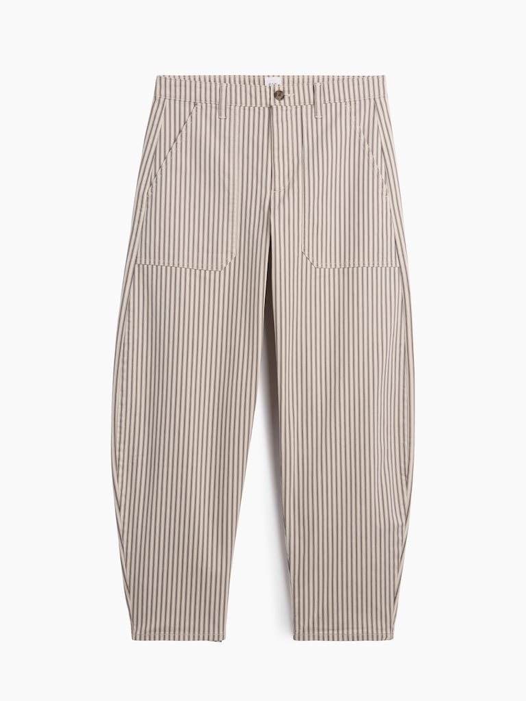 Mid Rise Barrel Khakis