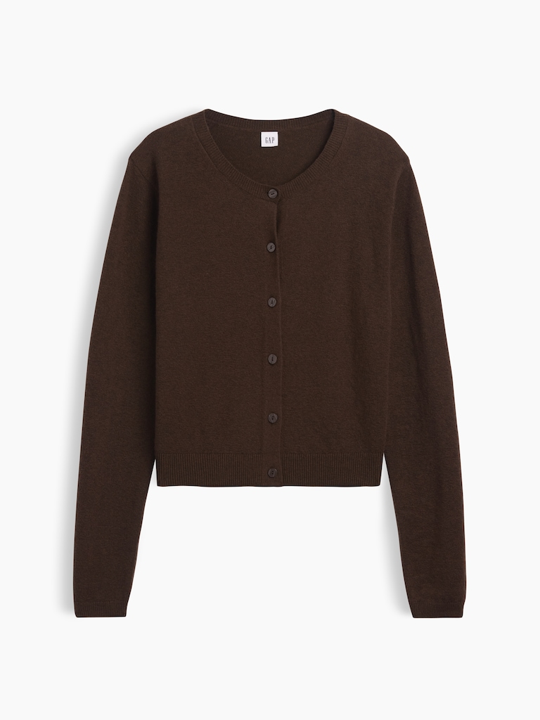 CashSoft Crewneck Cardigan