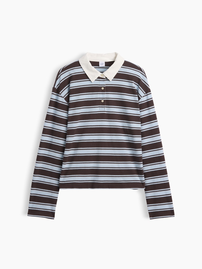 Relaxed Rugby Polo Shirt