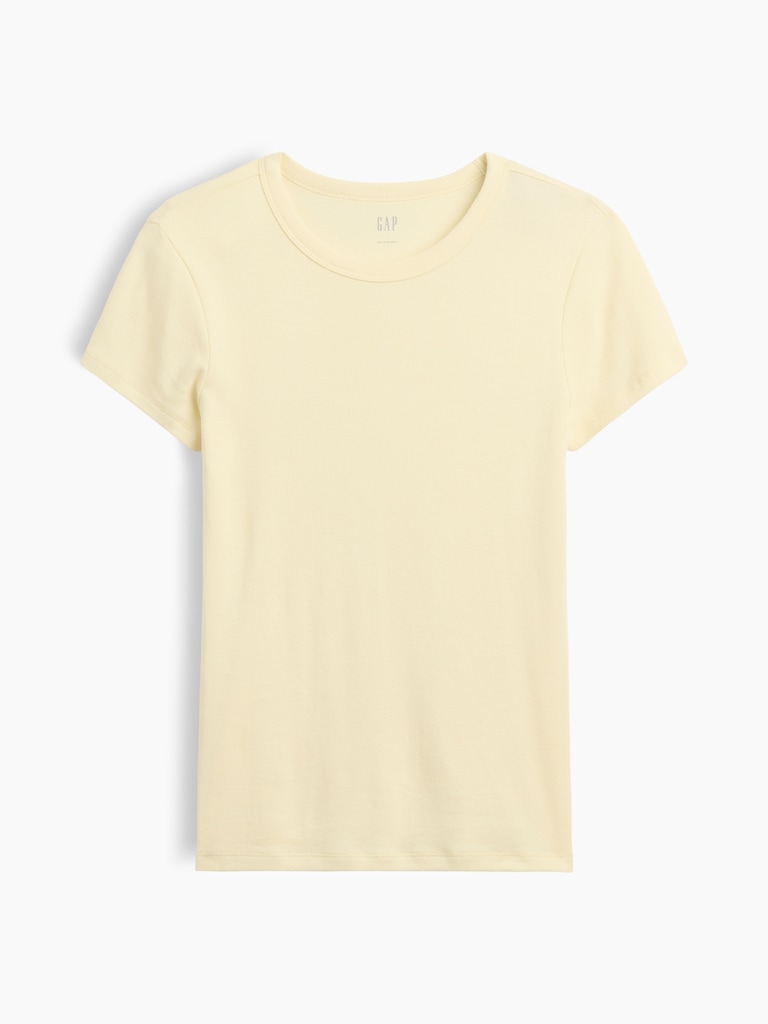 Ribbed Crewneck T-Shirt