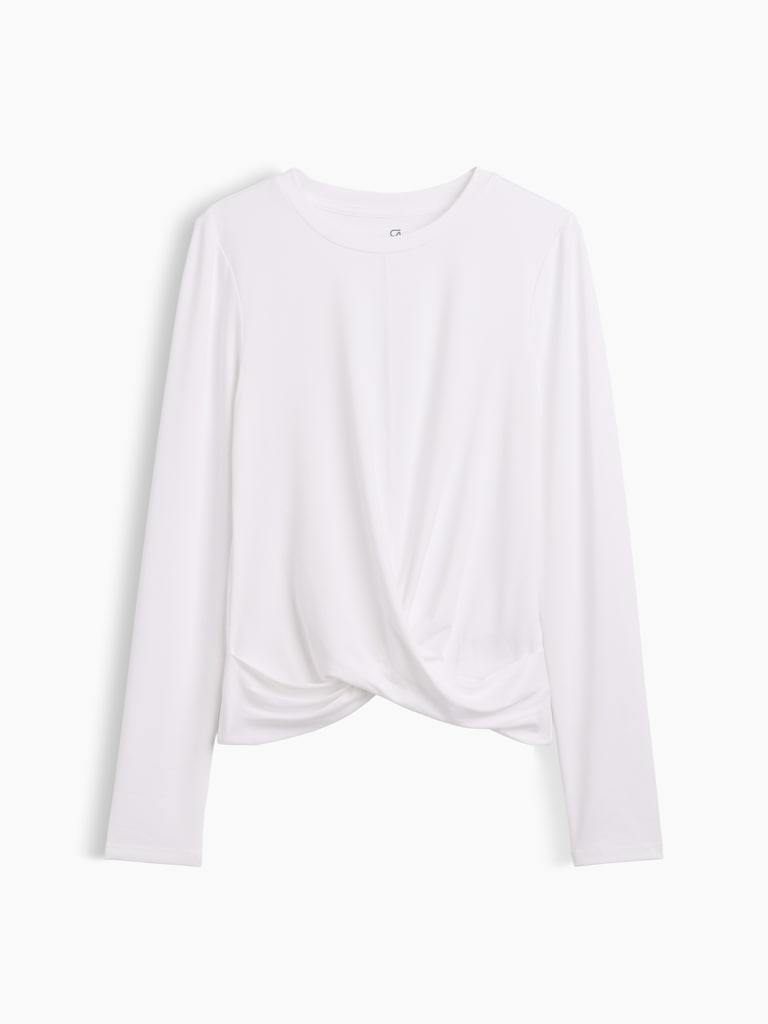 GapFit Brushed Jersey Crossover Top