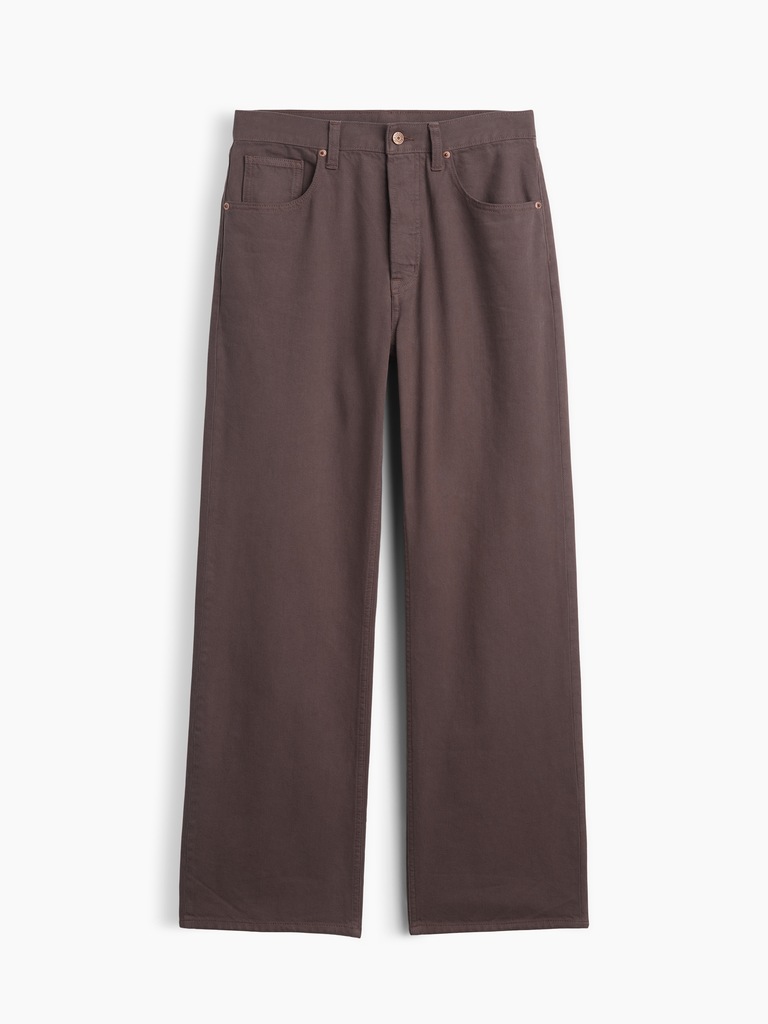 Low Slung Relaxed Straight Jeans