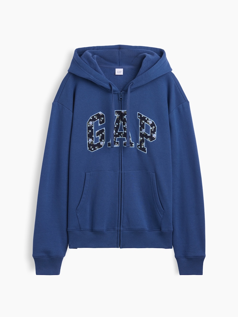 Relaxed Gap Logo Zip Hoodie