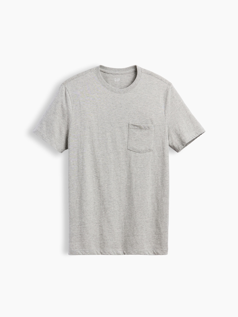 Adult Organic Cotton Pocket T-Shirt