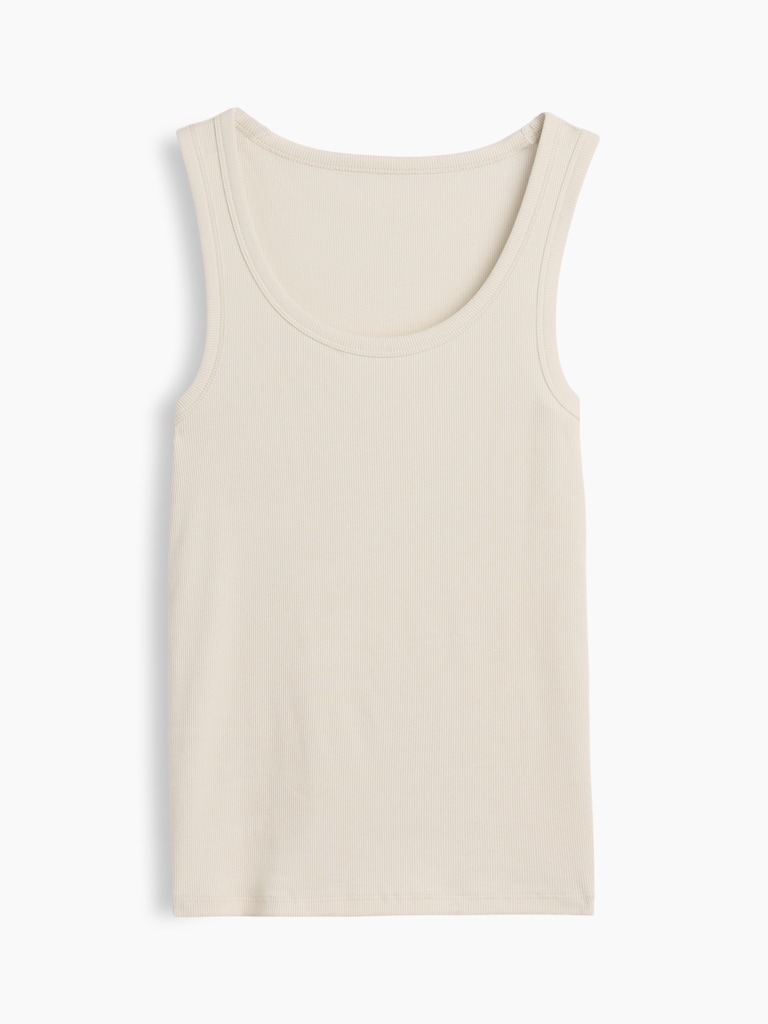 Rib Scoop Tank Top