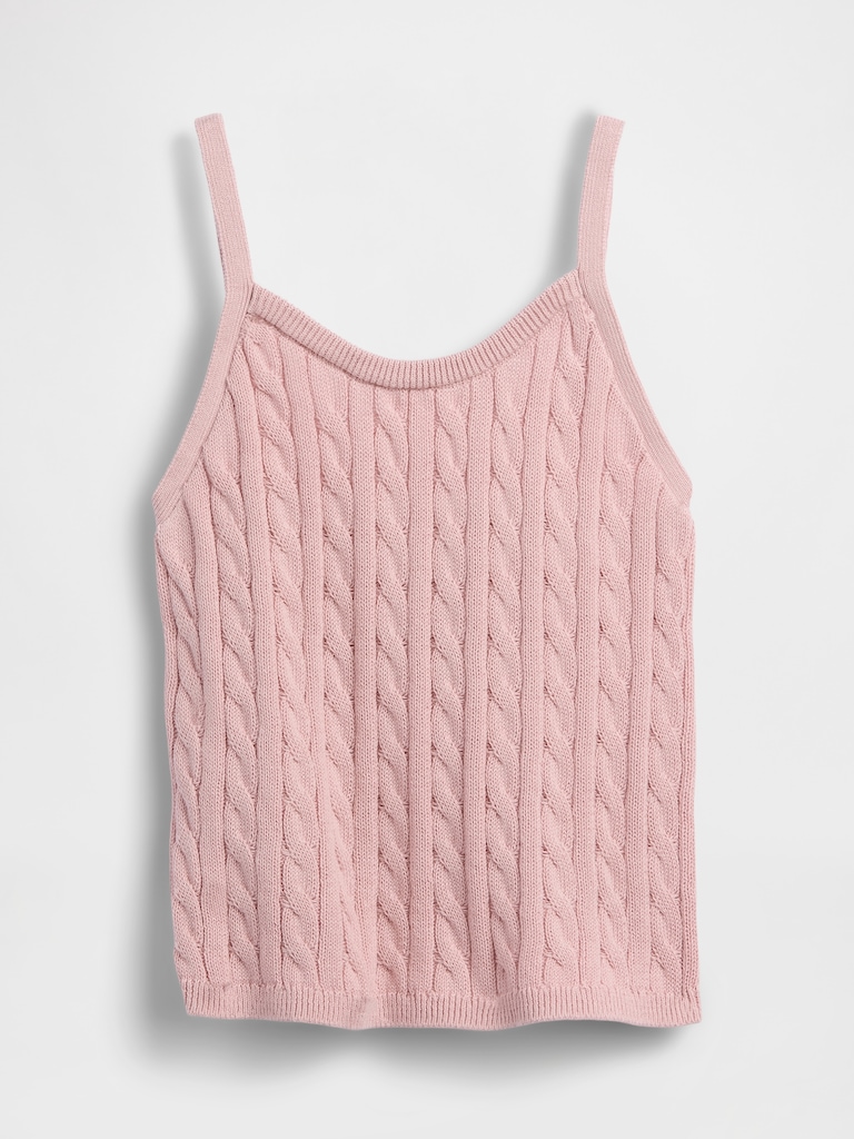 Kids Cable-Knit Sweater Cami