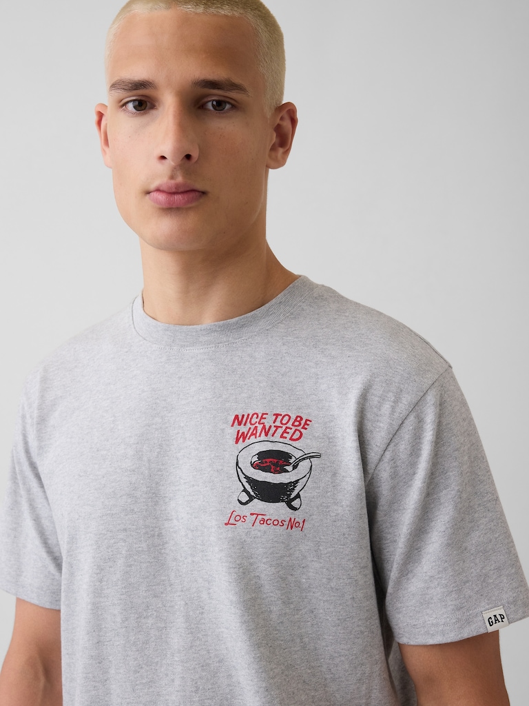 Adult Los Tacos No. 1 Relaxed Graphic T-Shirt
