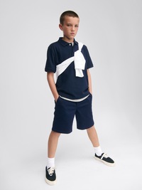 Kids Uniform Stretch Relaxed Khaki Shorts