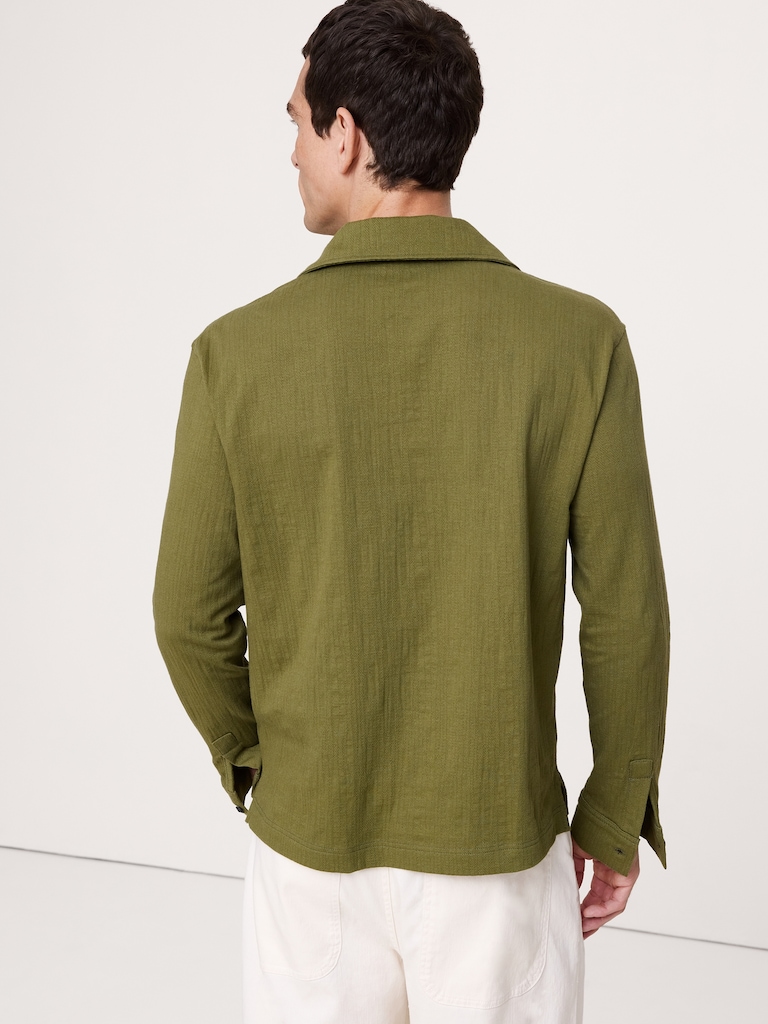 Jacquard Popover Polo