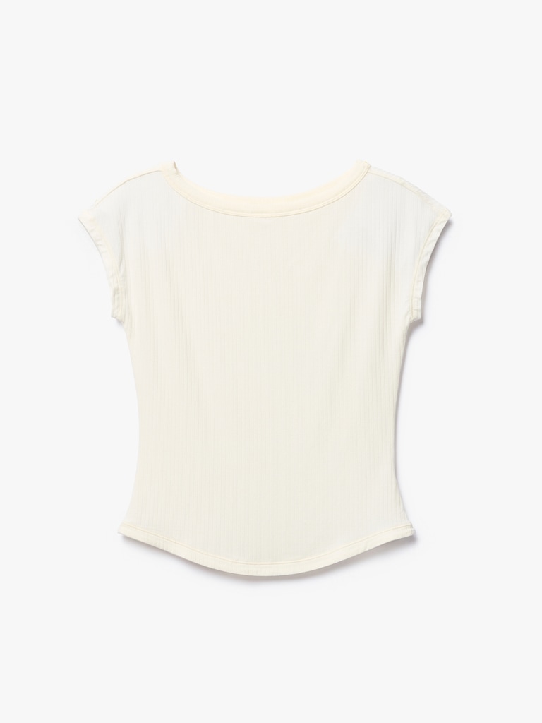 Perfect Rib Boatneck Tee