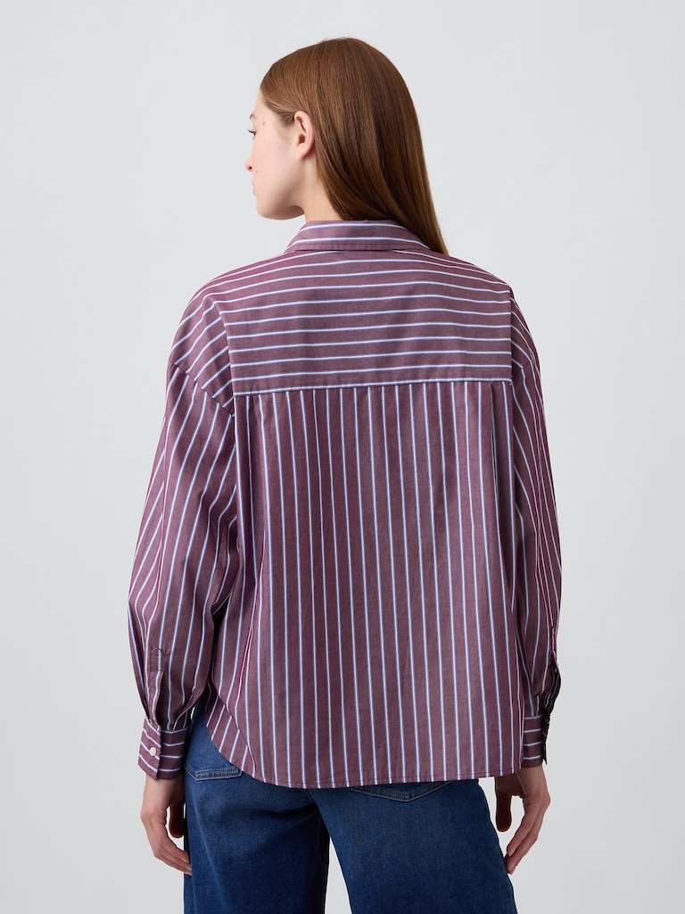 Oversized Shirt in Poplin