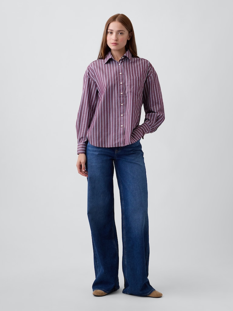 Oversized Shirt in Poplin