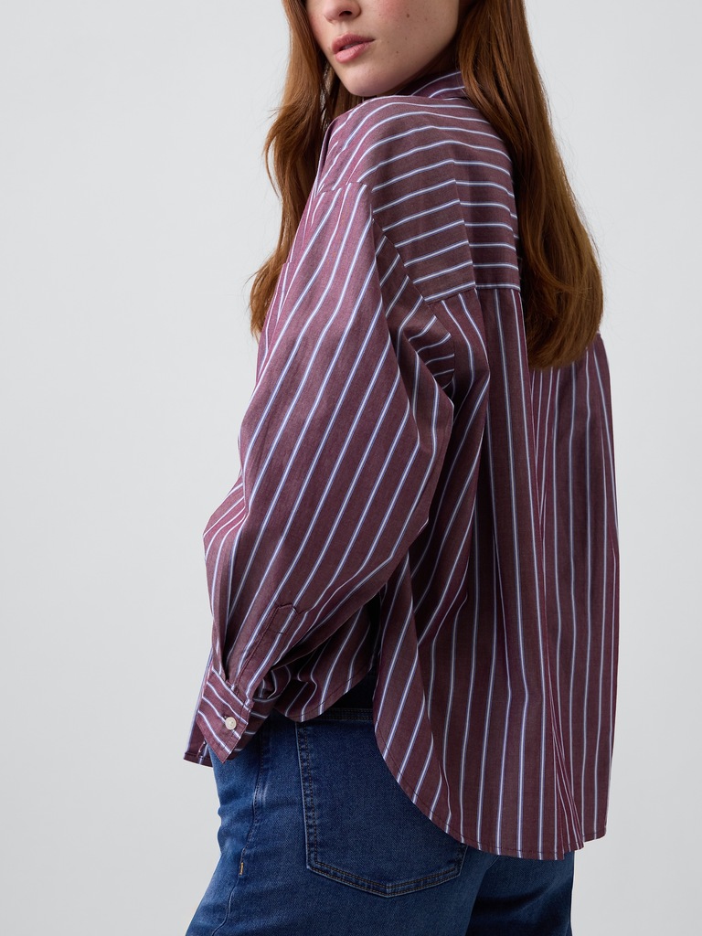 Oversized Shirt in Poplin
