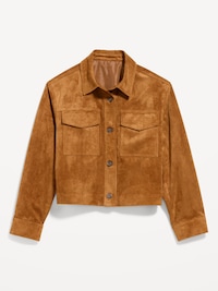 Classic Faux-Suede Jacket