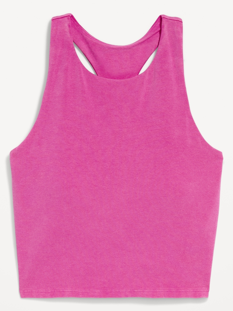 Medium Support PowerSoft High-Neck Racerback Sports Bra