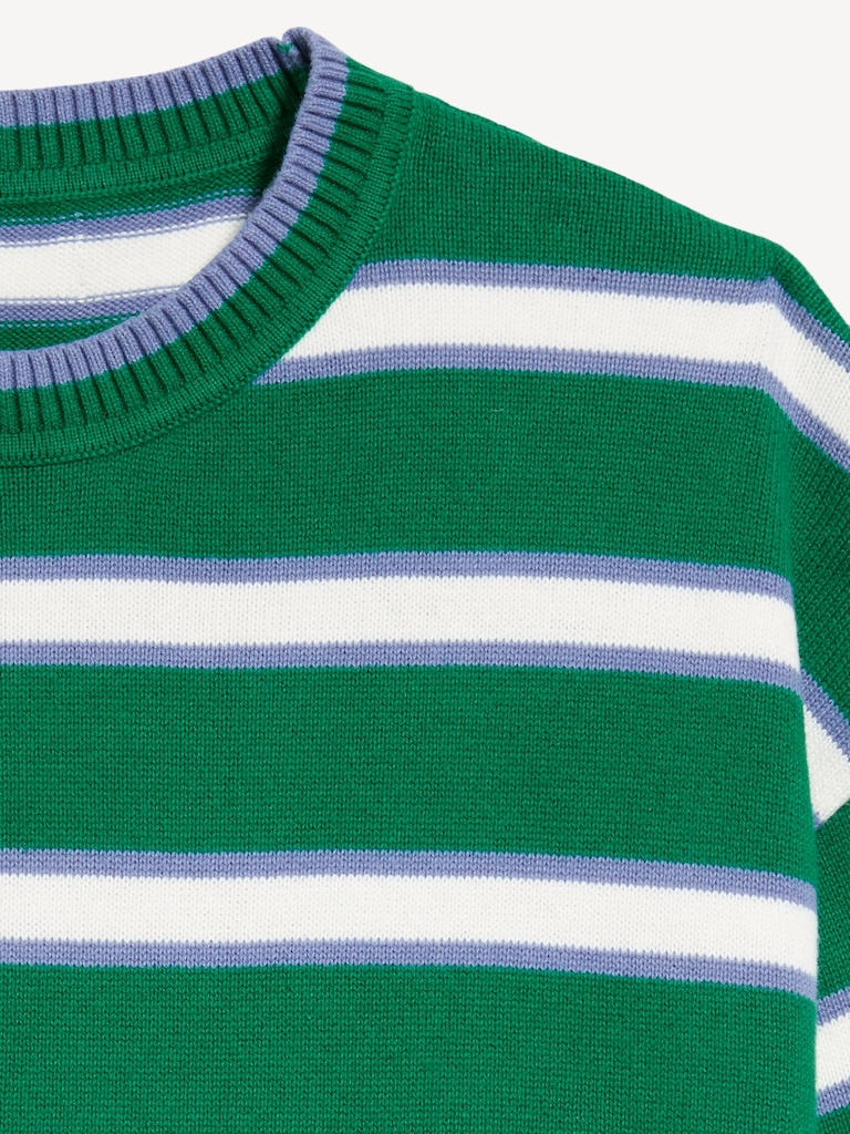 SoSoft Cotton Crew-Neck Cropped Sweater