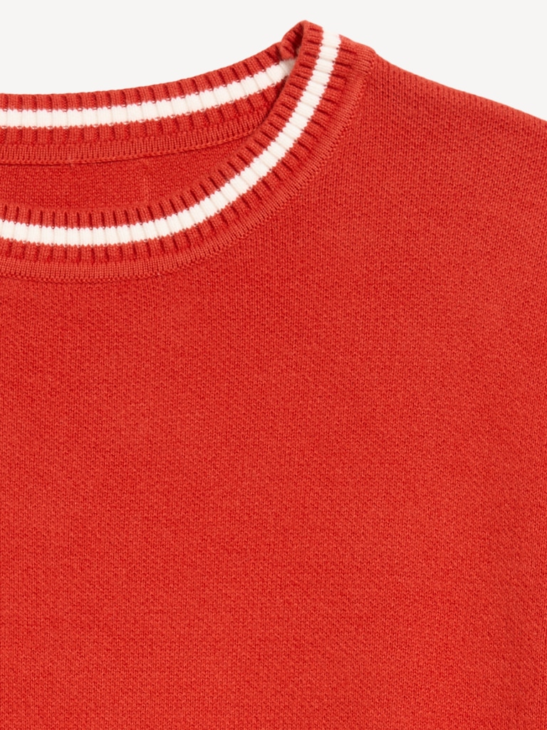 SoSoft Cotton Crew-Neck Cropped Sweater