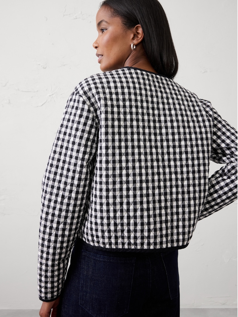 Quilted Gingham Jacket