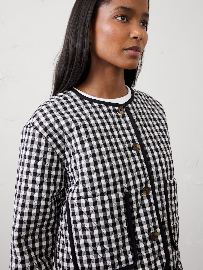 Quilted Gingham Jacket