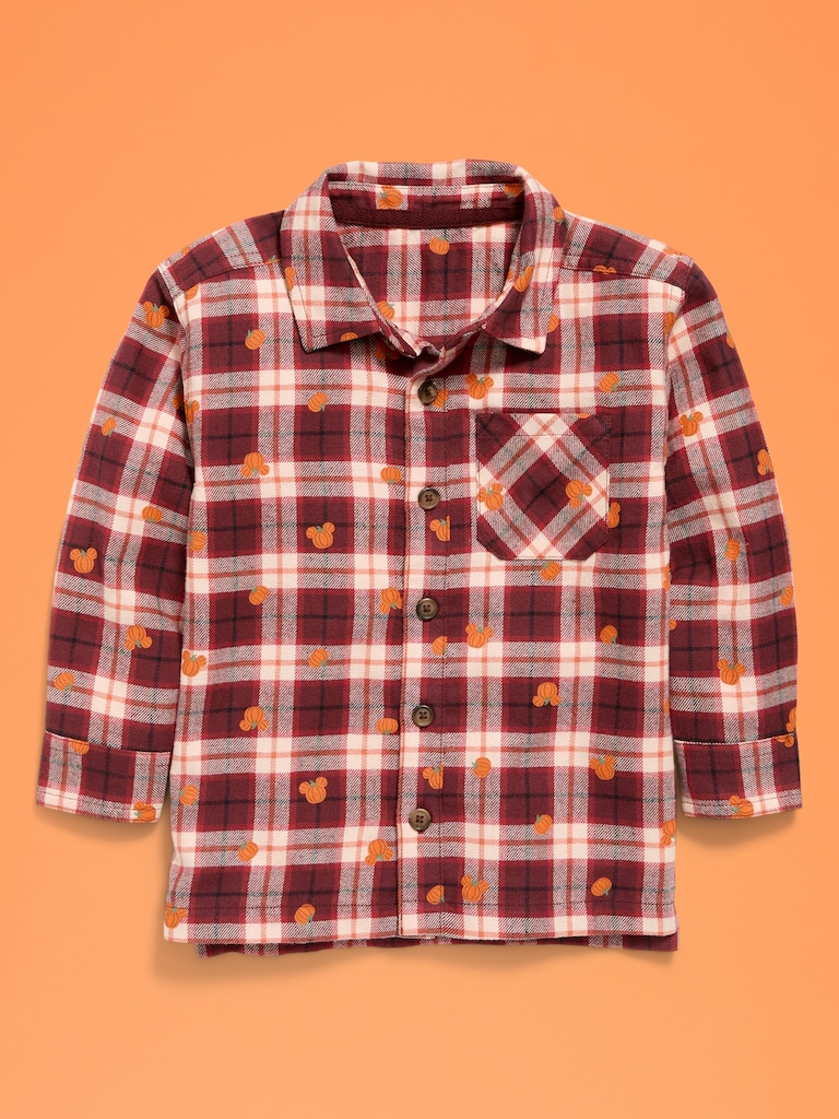 Old Navy x Disney Mickey Mouse Flannel Unisex Shirt for Toddler