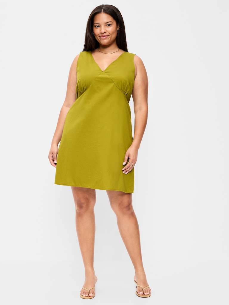 Sleeveless A-Line Mini Dress