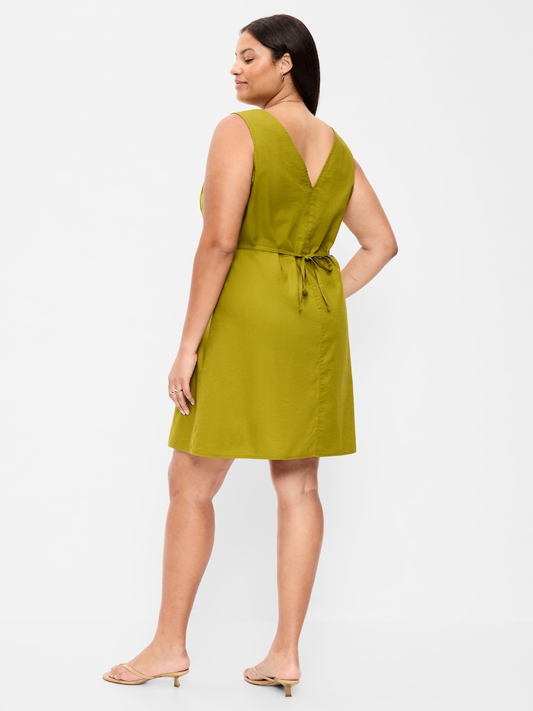Sleeveless A-Line Mini Dress