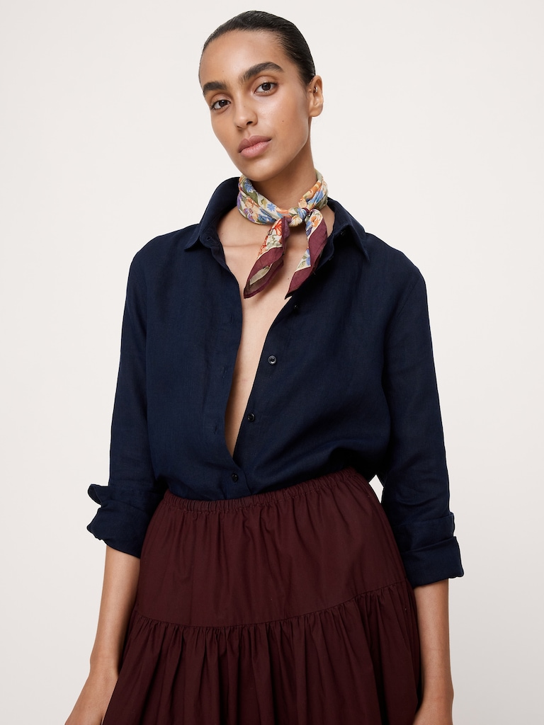 Embroidered Cotton Scarf by Vismaya