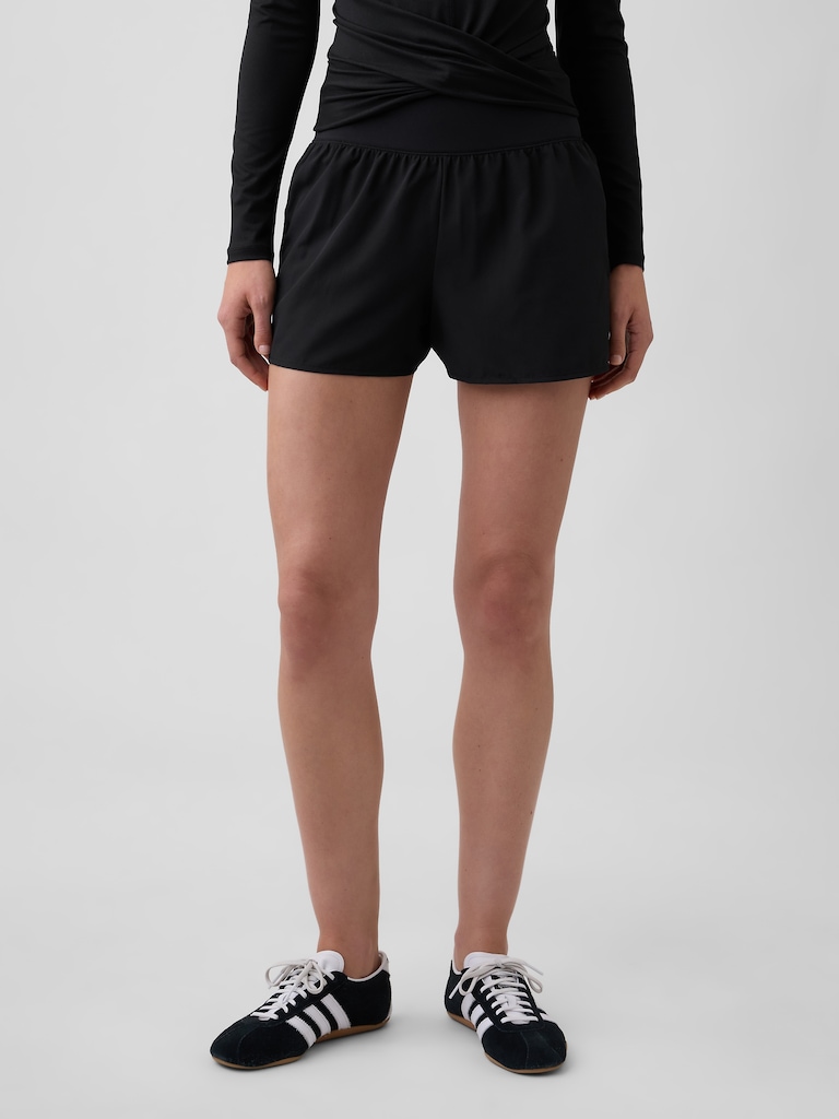 GapFit Studio Recycled 3" Pull-On Shorts