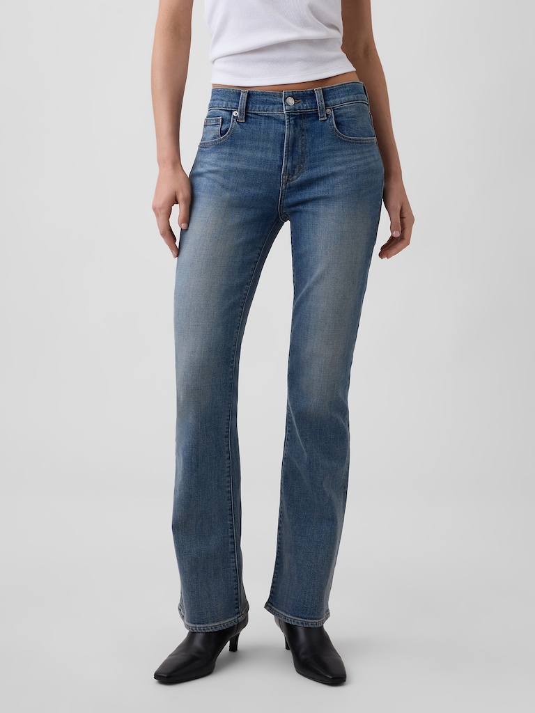 Mid Rise Boot Jeans