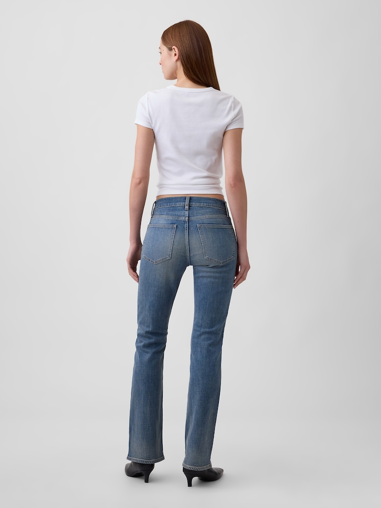 Mid Rise Boot Jeans