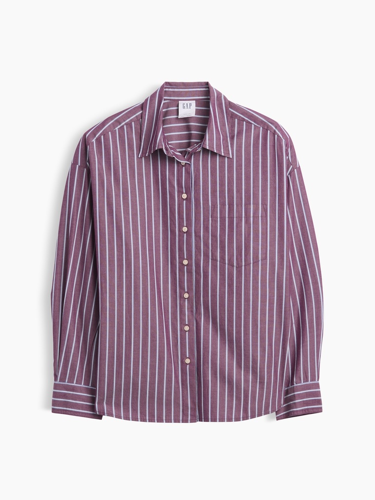 Oversized Shirt in Poplin