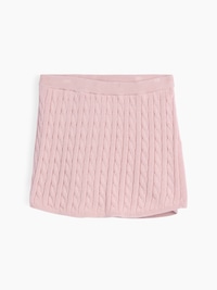 Kids 100% Cotton Cable-Knit Sweater Skort