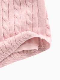 Kids 100% Cotton Cable-Knit Sweater Skort
