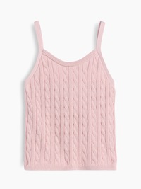 Kids 100% Cotton Cable-Knit Sweater Cami