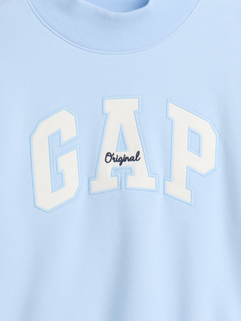 Kids VintageSoft Oversized Mockneck Logo Sweatshirt