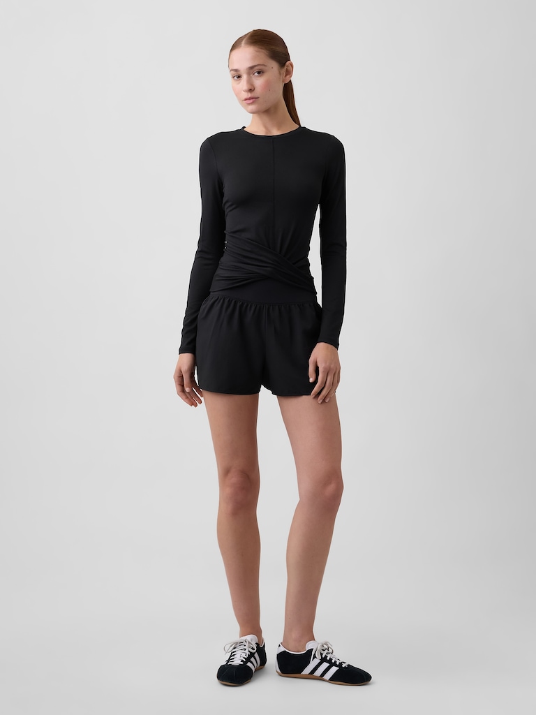 GapFit Studio Recycled 3" Pull-On Shorts