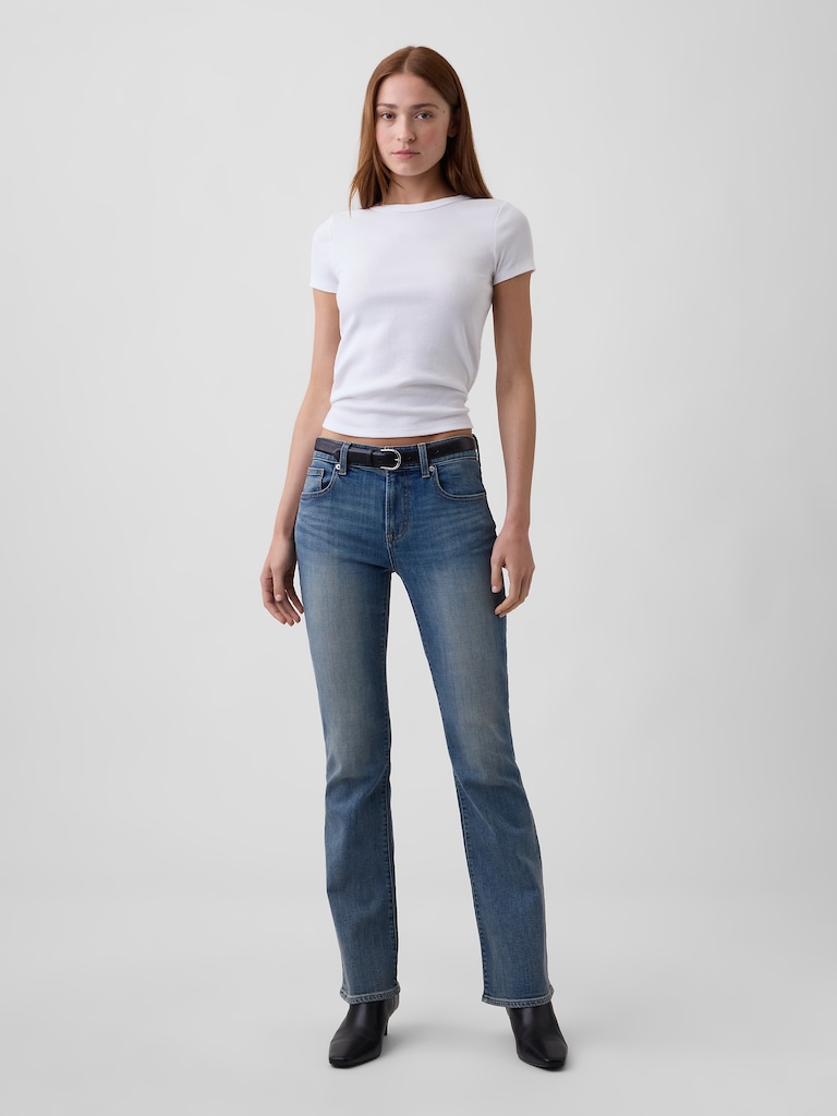 Mid Rise Boot Jeans